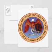 New Mexico State Seal Briefkaart (Voorkant / Achterkant)