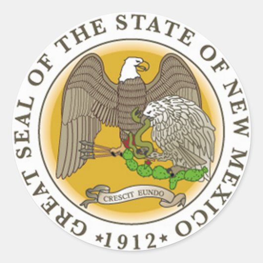 New Mexico State Seal Sticker (Voorkant)