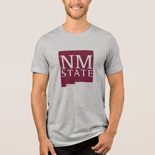 New Mexico State Tri-Blend Shirt (Voorkant)