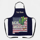 New Mexico State Verenigde Staten Kaart Verenigde Schort (Voorkant)