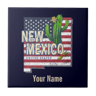 New Mexico State Verenigde Staten Kaart Verenigde Tegeltje
