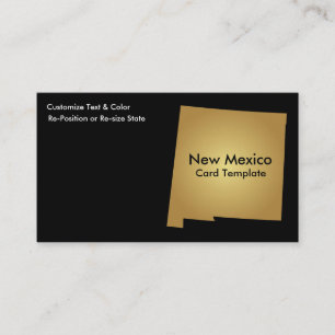 New Mexico State Visitekaartje Metallic Gold