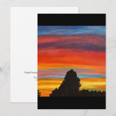 New Mexico Sunset: het land van betoverende vakant Feestdagenkaart (Voorkant / Achterkant)