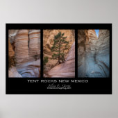 New Mexico Tent Rocks Poster (Voorkant)