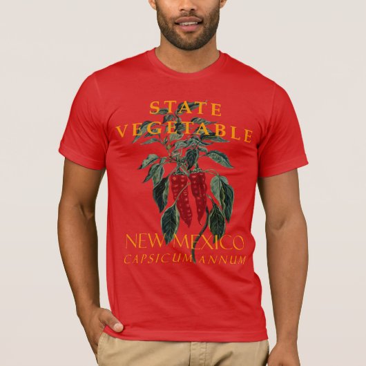 New Mexico Territory Groente De Chili T-shirt (Voorkant)