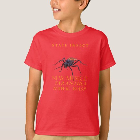 New Mexico Territory Insect Tarantula Hawk Wasp T-shirt (Voorkant)