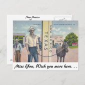 New Mexico-Texas Briefkaart (Voorkant / Achterkant)