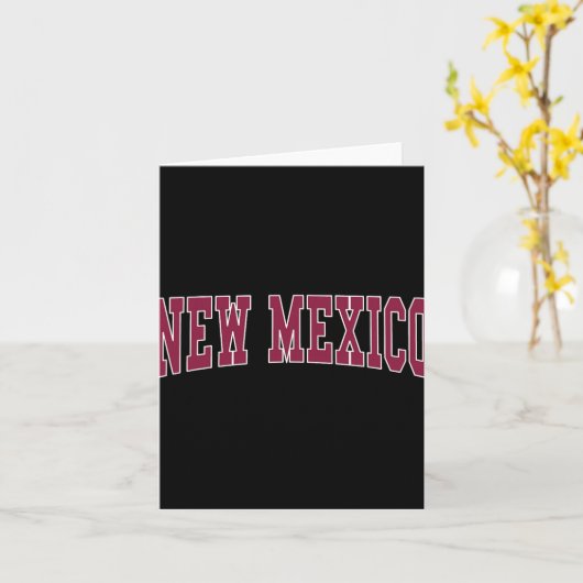 New Mexico - Throwback Design - Clic  Kaart (Gele Bloem)