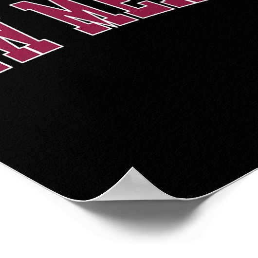 New Mexico - Throwback Design - Clic  Poster (Hoek)