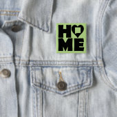 New Mexico Thuis Hart Staat Knop Badge Speld Vierkante Button 5,1 Cm (In situ)
