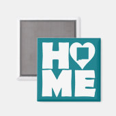 New Mexico Thuis Hart Staat Koelkastmagneet Magneet (Voorkant / Achterkant)