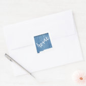 New Mexico Thuis Houtstructuur Vierkante Sticker (Envelop)
