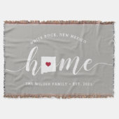 New Mexico Thuisstaat Gepersonaliseerd Deken (Voorkant)