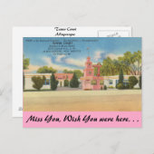 New Mexico, Tower Court, Albuquerque Briefkaart (Voorkant / Achterkant)