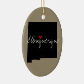 New Mexico Town Keramisch Ornament (Rechts)