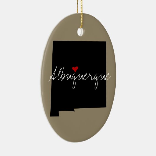 New Mexico Town Keramisch Ornament (Rechts)