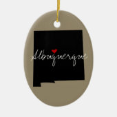 New Mexico Town Keramisch Ornament (Voorkant)