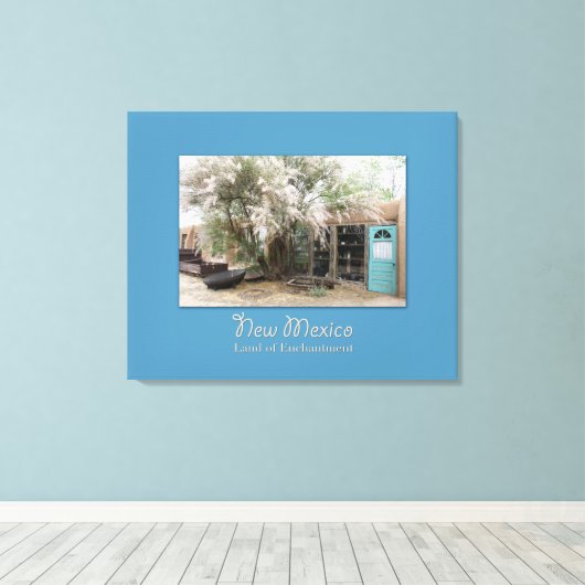 New Mexico Turquoise Trail Wrapped Canvas (Insitu (Houten vloer))