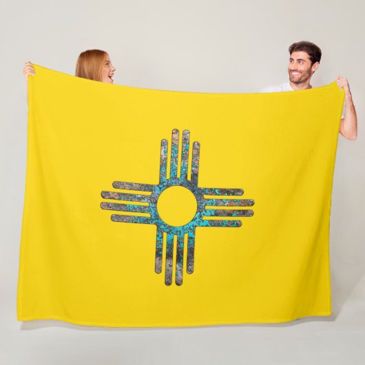 New Mexico, United States Fleece Blanke Deken (In situ)