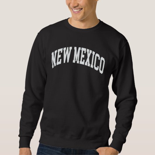 New Mexico US College Font Proud American USA Stat Trui (Voorkant)