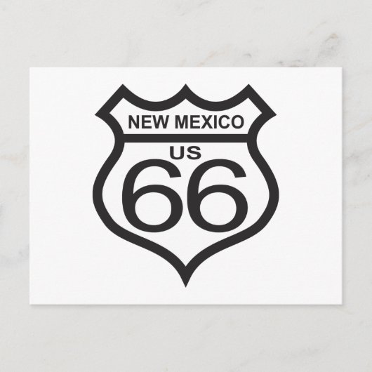 New Mexico US Route 66 Briefkaart (Voorkant)