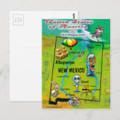 New Mexico USA Kaart (Voorkant / Achterkant)