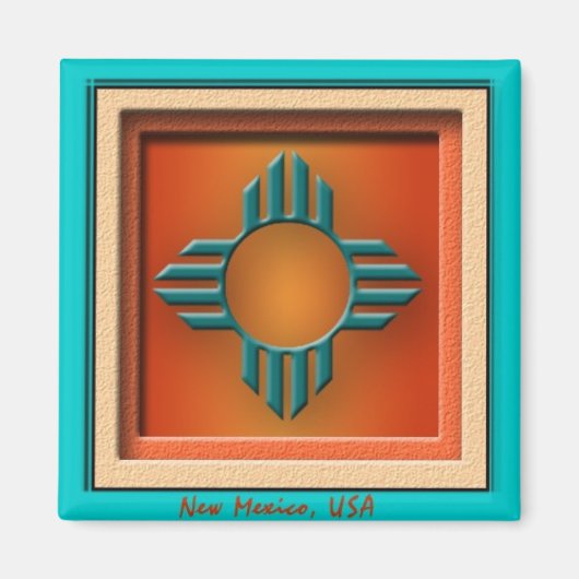 New Mexico USA Magneet (Voorkant)