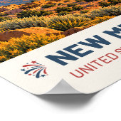 New Mexico USA – Oude Reisposter Poster (Hoek)