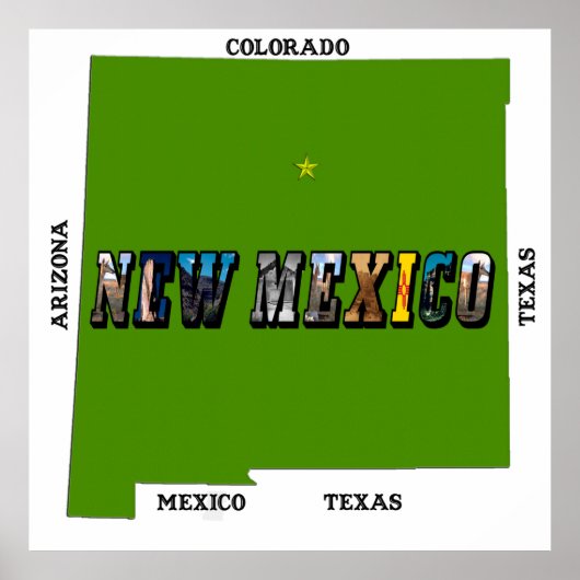 New Mexico, USA Print (Voorkant)