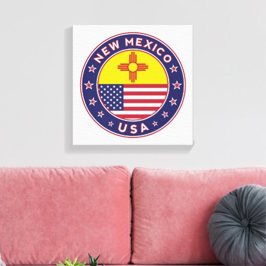 New Mexico, USA States, New Mexico canvas, poster Canvas Afdruk (Insitu (Woonkamer))