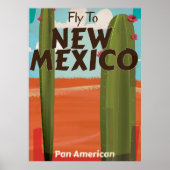 New Mexico, USA Vintage poster. Poster (Voorkant)