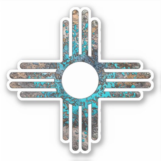 New Mexico van de Verenigde Staten van Amerika Sticker (Voorkant)