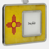 New Mexico Verzilverd Omlijst Ornament (Rechts)