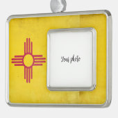 New Mexico Verzilverd Omlijst Ornament (Links)
