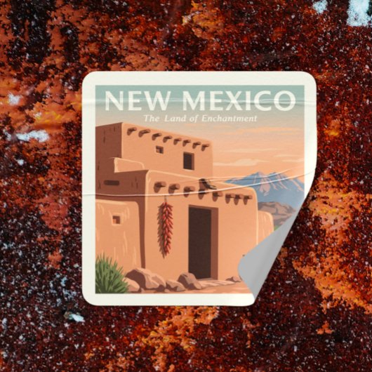  New Mexico Vierkante Sticker