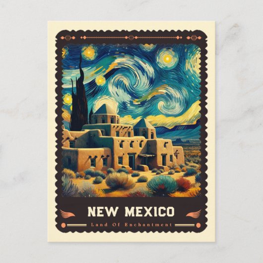 New Mexico | Vincent van Gogh geïnspireerd Briefkaart (Voorkant)