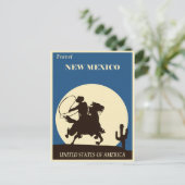 New Mexico Vintage Reisposter Briefkaart (Staand voorkant)