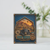 New Mexico Vintage Reizen Briefkaart (Staand voorkant)