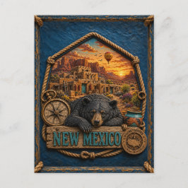 New Mexico Vintage Reizen Briefkaart