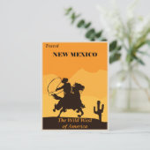 New Mexico Vintage Travel Poster Briefkaart (Staand voorkant)