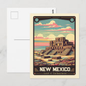 New Mexico | Vintage van patriottische spirit Briefkaart (Voorkant / Achterkant)