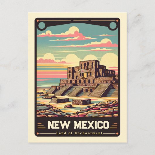 New Mexico | Vintage van patriottische spirit Briefkaart (Voorkant)