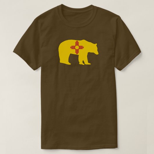 New Mexico Vlag Beer T-shirt (Design voorkant)