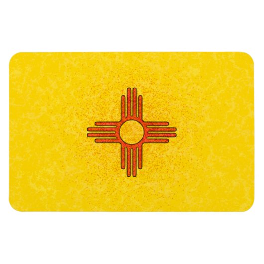 NEW MEXICO VLAG Flexibele magneet (Horizontaal)
