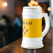 New Mexico vlag met Zia symbool Bierpul