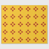 New Mexico vlag met Zia symbool Cadeaupapier (Vlak)