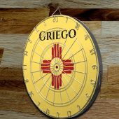 New Mexico vlag met Zia symbool Dartbord