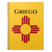 New Mexico vlag met Zia symbool Notitieboek (Voorkant)