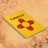 New Mexico vlag met Zia symbool Notitieboek