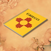 New Mexico vlag met Zia symbool Notitieboek